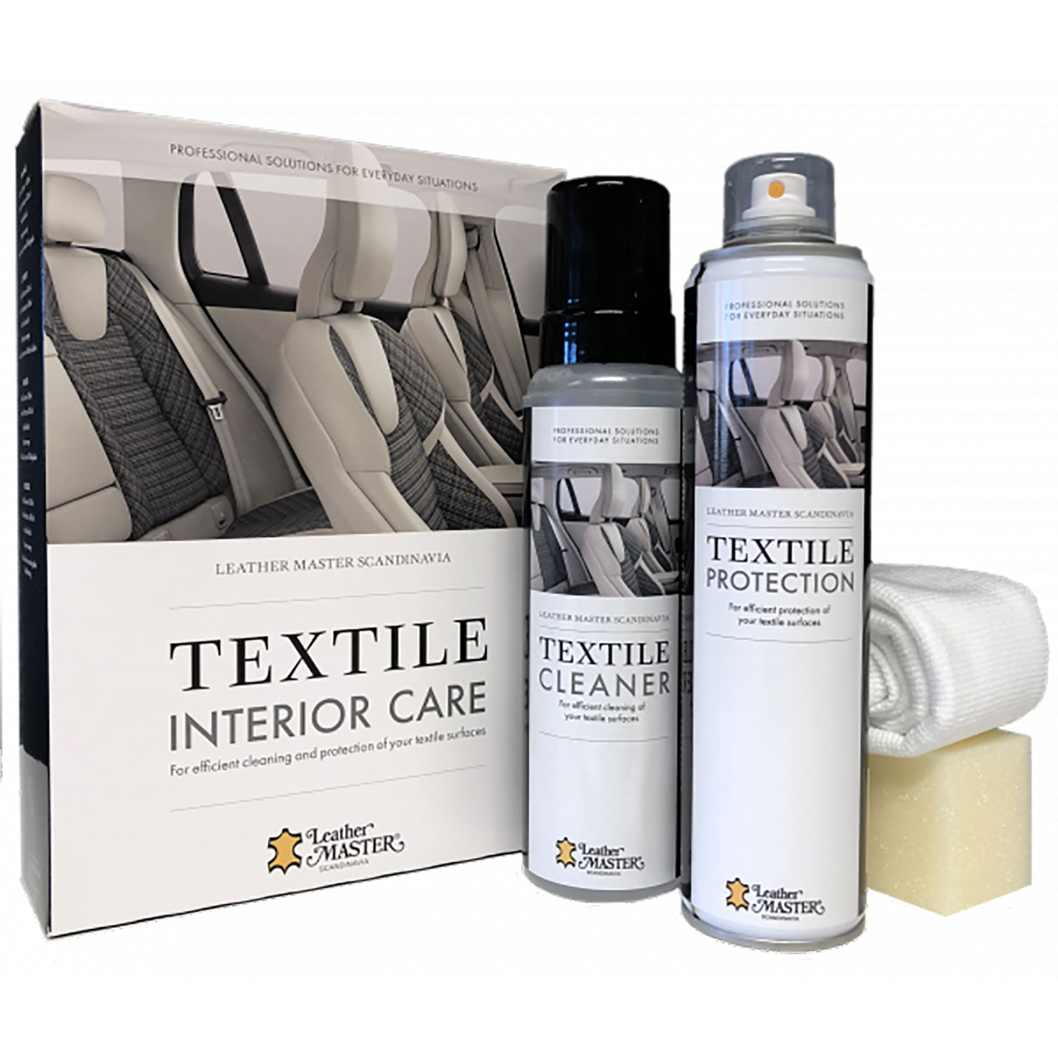 Leather Master, Tekstilinteriørpleiesett 2x400ml