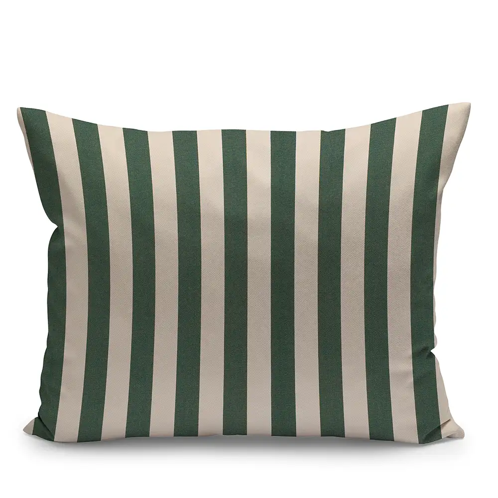 Skagerak, Barriere Ornamental pute 50x40 cm Lys aprikos/mørkgrønn stripe